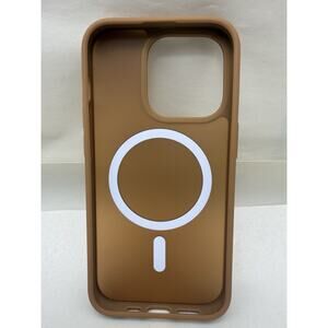 SUPFINE Magnetic for iPhone 14 Pro Case Anti-Fingerprint Phone Case, Tan/Brown..